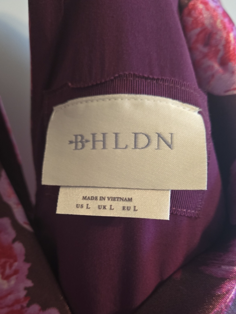 NWT Anthropologie BHLDN Aliana puffy sleeve v-neck floral organza mini dress L - Picture 5 of 8